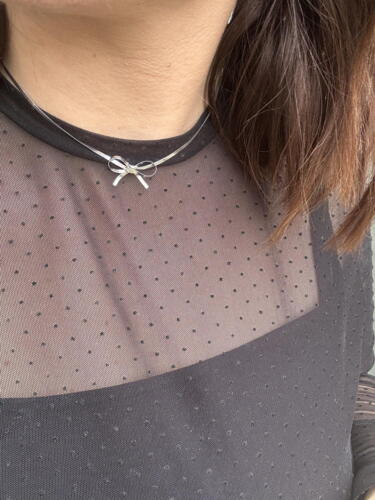 Kleo Bow Necklace 2mm