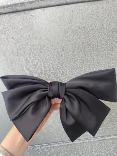 Satin Bow Hair Clip - Small