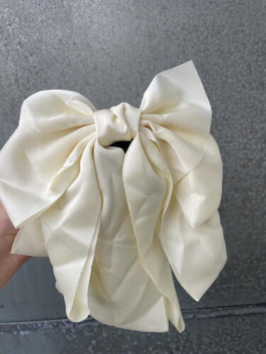 Satin Bow Hair Clip - Giant