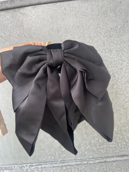 Satin Bow Hair Clip - Giant