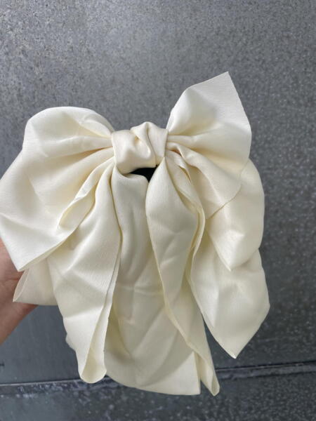 Satin Bow Hair Clip - Giant