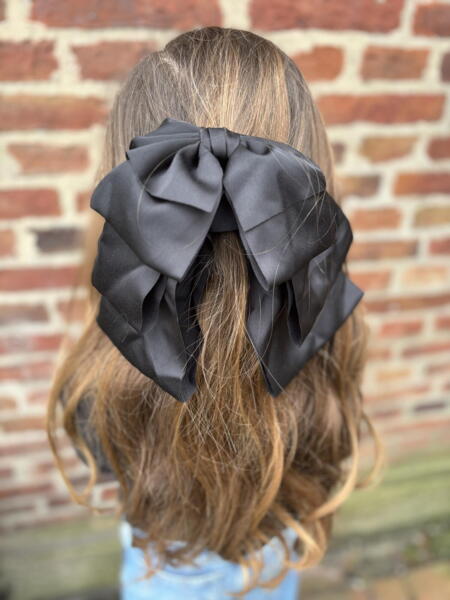 Satin Bow Hair Clip - Giant