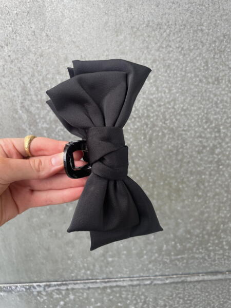 Satin Bow Hair Clip