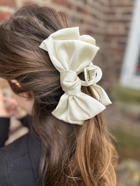 Satin Bow Hair Clip