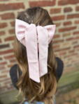Satin Bow Hair Clip - Long