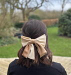Satin Bow Clip Duo Color