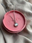 Moon Necklace - Beige