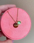 Mini Moon MOR Necklace Green