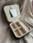 Jewelry Square Box w. mirror - Black